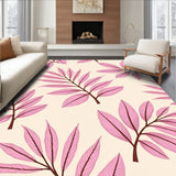 Exotic Foliage With Tropical Leaf Composition(Pink)