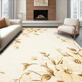 Flower Beige Area for Front Door Entryway(Beige)