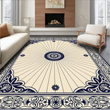 Traditional Rosette Medallion Dining (Beige) - ODIKA