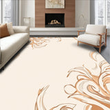 Marble Swirl Artistic Expression Contemporary Minimalist(Beige)