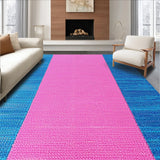 Ultra Soft Area Rug, Non Slip, Stain Resistant, Washable Area Rugs for Living Room, Bedroom, Distressed Floral Oushak(Blue)