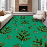 Joyful Yuletide Pine Celebration Floor Adorned Seasonal Artwork(Green)