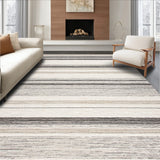 Greige Cottage Chic Woven Stripe Motif(Beige)