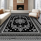 Snowflake Holiday Accent with Festive Motifs(Black)