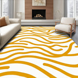 Elegant Curled Shearling Motif Plush with Wave Texture(Gold)