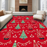 Whimsical Christmas Tree Parade with Motif(Red)