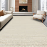 Ultra Soft Area Rug, Non Slip, Stain Resistant, Washable Area Rugs for Living Room, Bedroom, Contemporary Ivory Home Office Non-Shedding Carpet(Beige)