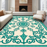 Damask Scrollwork Heirloom Classic Distressed Flooring(Ivory)