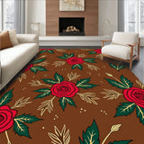 Festive Yuletide with Stylized Winter Florals(Brown)