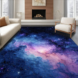 Celestial Glittering Nightscape Motif(Blue)