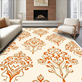 Damask Flourish Transitional Elegant Covering(Ivory)