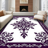 Enchanting Floral Damask Baroque Ornate Jewel Embellishment (Purple)