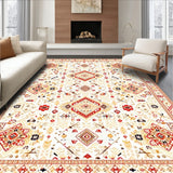 Desert Bloom Area Boho Inspired Geometric Beige(Beige)