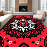 Celestial Starburst Medallion with Boho Accents (Red)