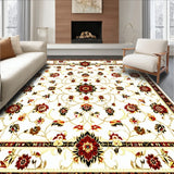 Playful Pastel Floral Geometry(White)