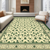 Artisan Trellis with Ornate Scrollwork and Contemporary Border(Beige)