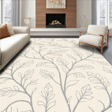 Transitional Floral Vine Network with Ivory Undertones(Beige)