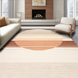 Elegant Round with Interwoven Stripes and Texture(Beige)