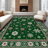 Festive Snowflake Wonderland Holiday Design(Green)