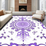 Whimsical Stardust Medallion with Floating Sparkle Embellishments (Purple)