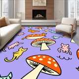 Playful Feline Toadstool Adventure(Purple)