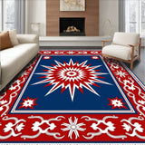 Yuletide Starburst Mosaic with Traditional Flourishes(Blue)