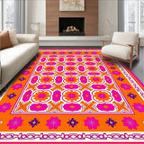 Boho Chic Interlocking Floral Motifs with Artistic Symmetry (Orange) - ODIKA