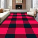 Gingham Check Entrance with Vintage Appeal(Pink)