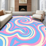 Pastel Swirl with Abstract Rippled Spiral (Pink) - ODIKA