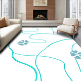 Minimalist Paw Print Trail with Sequential Light Path(Blue)