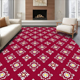Magical Snow Crystal Collection With Luxurious Accent Trim(Red)