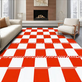 Harvest Checkerboard with Autumn Plaid Design(Red)