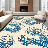Chinese Dragon Cloud Motif Anti Slip Interior (Beige)