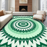 Burst with Radiating Petal Sunburst Configuration (Green) - ODIKA