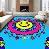 Joyful Expression Floral Daisy Chain Artistic Accent (Blue)