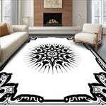 Tile Mosaic with Starburst Central (Black) - ODIKA