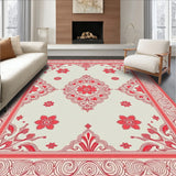 Elegant Paisley Botanical Symphony Decorative Throw(Ivory)