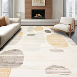 Boho Inspired Area Beige Floor(Beige)