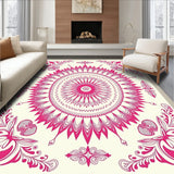 Vintage Blossom with Intricate Symmetrical Floral Motifs (Pink)
