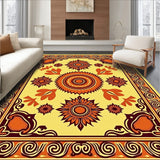 Autumn Harvest Medallion with Tasseled Edges(Yellow)