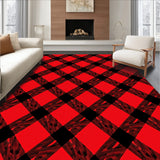Lumberjack Crosshatch Diagonal Winter Holiday Seasonal(Red)