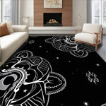 Midnight Constellation Design with Celestial Motifs (Black) - ODIKA