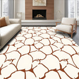 Sophisticated Hexagonal Maze Contemporary Decorative(Brown)