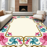 Whimsical Garden Blooms with Interlocking Rococo Filigree(Pink)