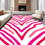 Vibrant Interlocking Chevron with Curves and Playful Flow (Pink) - ODIKA