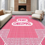 Cheerful Wreath Featuring Plaid Ribbon and Festive Script(Pink)