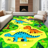 Lively Dinosaur Map Artwork(Blue)