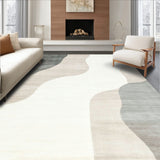 Canyon Whisper Area Subtle Ombre Beige Gray Abstract(Beige)