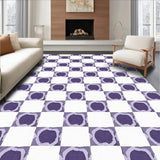 Vintage Bistro Windowpane Artisan Handwoven Retro Chessboard(White)