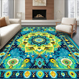 Eclectic Colorful Tiled Motif(Blue)